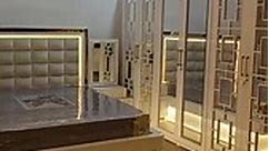 BD Furniture - White Furnished Luxurious Mirrored Bedroom...