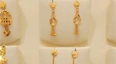👌only 2 grams gold fancy earrings collections/light weight gold earrings designs/daily wear earrings
