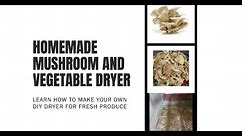 Save Money with Homemade Drying Solutions! DIY Mushroom and Vegetable Dryers