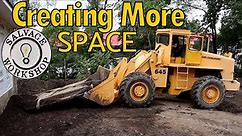Moving Concrete Pads with an OLD Wheel Loader ~ Part 8 ~ Rebuilding of "The Salvage Cave"