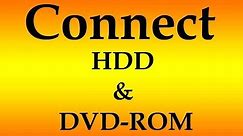 How to Connect 2 (Hard Disk & CD/DVD-ROM Drive) on one IDE Cable - Computer Hardware Video Tutorial