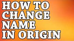 How to change name in APEX LEGENDS and origin