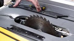 Changing the Blade on a DeWalt DW745 Table Saw