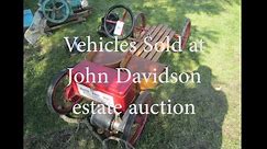 Antique vehicles sold at auction.