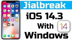 How to Jailbreak iOS 14.3 Checkra1n with Windows