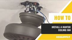 Hunter - How To Install a Ceiling Fan | HD Supply