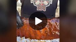 Learn in under 60 sec, How to smoke bbq ribs on a smoker. This is how I make ribs for food service and what the method that has customers coming back for more! #bbq #bbqtiktok #tiktoktaughtme #learnontiktok #ribs