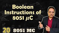 Boolean Instructions of 8051 Microcontroller
