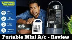 Mini portable Air Cooler 5 watt USB power with Honeycomb pad & Touch Screen - Unboxing & Review