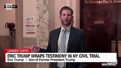 'Going to hell': See Eric Trump's attacks on New York after testimony