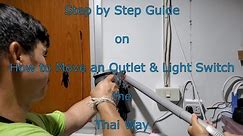 How to Move an Outlet & Light Switch