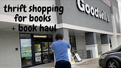 Thrift Shopping for Books + book haul || 4 thrift stores