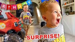 WE SURPRISED HIM!! 💥 (Finn's 4th Birthday Party!)