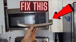 How to Fix a Broken Microwave Door Handle (GE LG Samsung Kenmore Whirlpool Frigidaire) DIY Repair