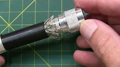 #372: How to install an N-connector, crimp-on type, to LMR-600, RG-217 or similar coax cable
