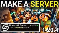How To Make a Minecraft Server (1.20.4)