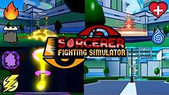 ALL TRAINING AREAS In Sorcerer Fighting Simulator!