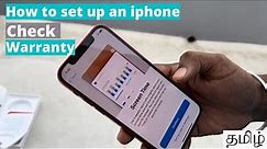 How to set up an iPhone in Tamil & check iPhone warranty