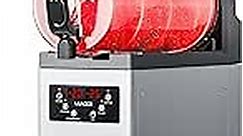 Commercial Slushie Machine, Frozen Drink Margarita Machine Smoothie Slushy Maker Stainless Steel 110V