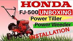 Unboxing Review & How To Install HONDA Tiller FJ 500 - 5 Type Rotor