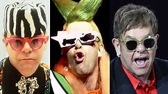 Elton John's glasses: An evolution of the star's most outlandish stage fashion