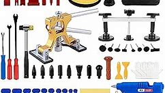 Dent Puller Kit, 108pcs Paintless Dent Repair Car Hail Remover Tools Dent Lifter Puller Dent Removal Set, Glue Puller Bridge,Suction Cup, Dent Puller Kit for Auto Dent Ding Removal, Door Dings