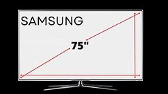 Samsung 75 inch TV Dimensions | Decortweaks