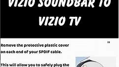 How To Connect Vizio Soundbar to Vizio TV #shorts #shortvideo #vizio #soundbar
