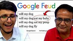 Funniest Things People Search on Google [Google Feud vs Dad]
