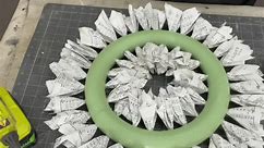 Paper Wreath Idea - Gingerchickrehab