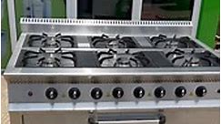 Industrial 6burners gas cooker with oven 🇹🇷 turkey Lpg gas (20mbar pressure) the very best you can get, you can see how wide the ovens are even bigger than a deck oven… going for just 2,000,000 naira only Dm/whatsapp /call charity 08106568972 Visit store: 89 olojo drive alaba international market ojo lagos Branch: 85, olojo drive along alaba international market ojo lagos Waybill and delivery services nation wide.. | Adambay kitchen equipment ltd