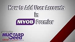 How to Add user accounts in MYOB