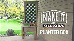 Lattice Planter Box - Make It With Menards