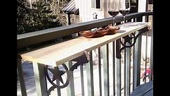 How to turn your deck railing into an outdoor bar