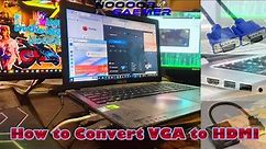 Switching from VGA to HDMI Port using HDMI converter | HDMI converter unboxing