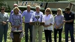 Biden joins governor to survey flood damage in Kentucky
