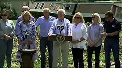 Biden joins governor to survey flood damage in Kentucky