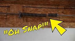 How to Replace Your Garage Door Torsion Spring, what size spring and how to wind!