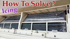 How To Solve Indoor Cooling Coil Icing Issue || reason for ice formation in split ac indoor unit