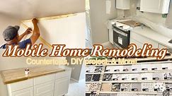 *NEW COUNTERTOPS INSTALLATION!! DIY ACCENT WALL PROJECT, HOME DEPOT & MORE!! DEBT FREE LIVING!