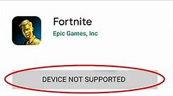 How To Fix Fortnite Device Not Supported Error || Android & Ios & Tablet - 2020