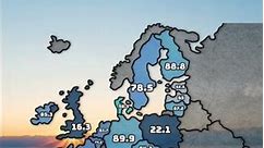Shower Water Quality in Europe #europeancountries #mapping #mapper