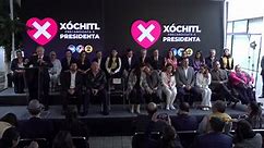Xóchitl Gálvez, precandidata única a la presidencia de México, presentó a su equipo de campaña