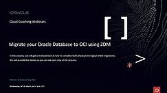 Migrate your Oracle Database to OCI using ZDM (Zero-Downtime Migration)