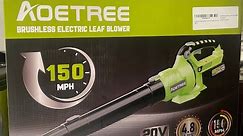 Product Review/ AOETREE BRUSHLESS ELECTRIC LEAF BLOWER
