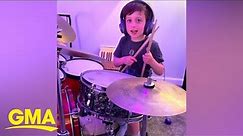 6-year-old goes viral for playing over 8 instruments l GMA