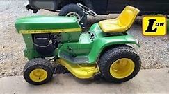 John Deere 112 Electric lift lawn tractor Part 1 #johndeere #lawncare #antique #green