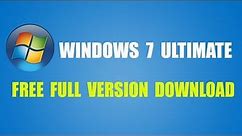 HOW TO INSTALL/DOWNLOAD WINDOWS 7 ULTIMATE - part 1