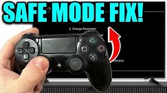 How to Fix PS4 Won't Enter Safe Mode! PS4 Safe Mode Easy Fix!