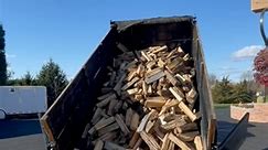 What a half cord of wood looks like delivered #firewooddelivery #reelsfbシ | Lillysfarmandfirewood
